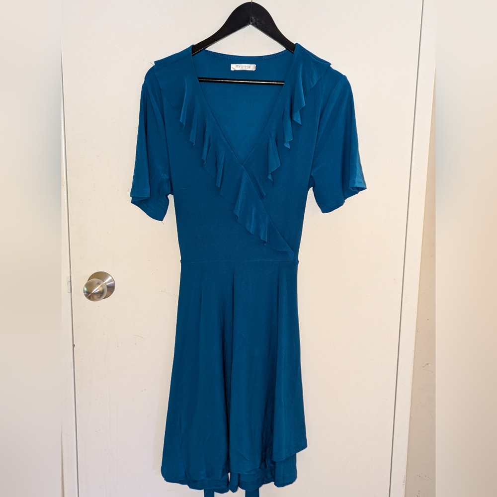 Blue Flowy Dress (m)